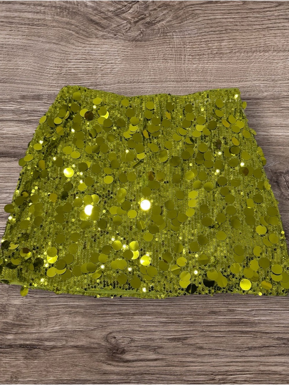 Gold Sequin Mini Skirt - Sparkling Party Skirt